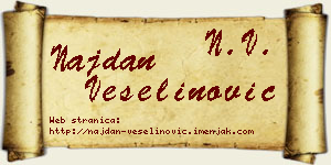 Najdan Veselinović vizit kartica